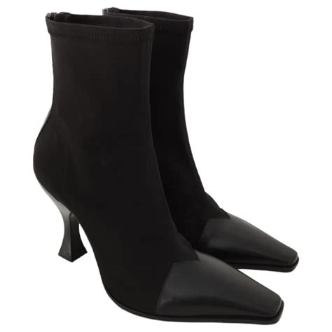 celine madame black boots|Celine Ankle boots for Women .